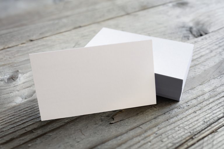 Business Cards Blank Mockup Phillips Print